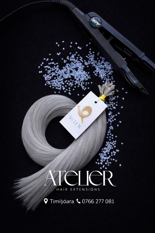 Extensii din par natural cu cheratina,  70 cm (mini-cheratina)