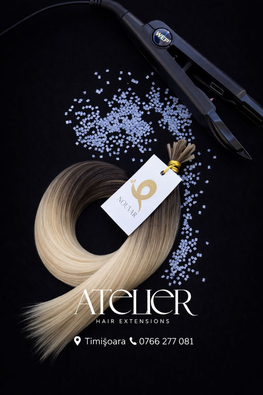 Extensii din par natural cu cheratina, 65 cm (mini-cheratina)