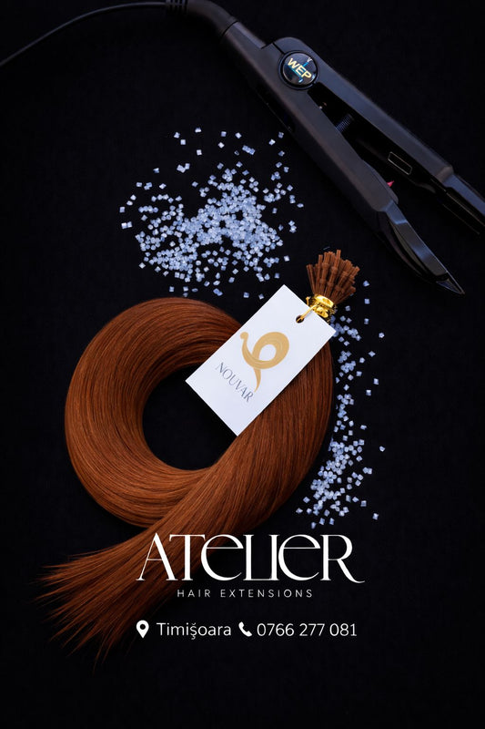 Extensii din par natural cu cheratina, 60 cm (mini-cheratina)