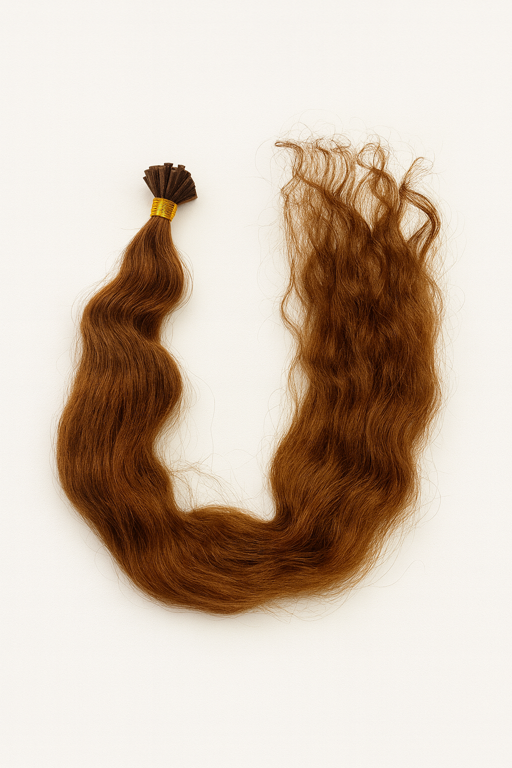 Natural wavy hair extensions-60 cm